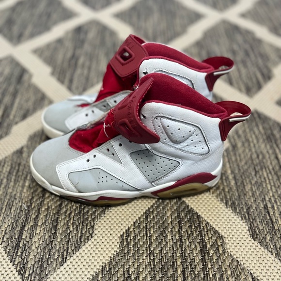 Nike Air Jordan 6 Retro Alternate Hare OG VI 384664–113 White Red - Size 7 - Picture 4 of 9